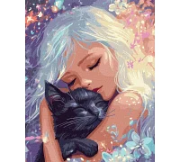 Картина за номерами Пухнастий талісман art_selena_ua 40х50 Ідейка (KHO8540)