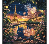 Картина за номерами Салюти Парижу art_selena_ua 40х40 Ідейка (KHO3669)