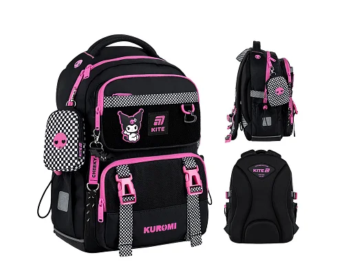 Рюкзак шкільний Kite котик Kuromi 39 см (HK25-1022M)