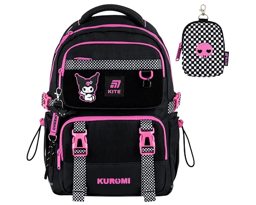 Рюкзак шкільний Kite котик Kuromi 39 см (HK25-1022M)