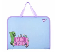 Папка-портфель FC на блискавці з тканинними ручками Minecraft Girl Yes (492313)