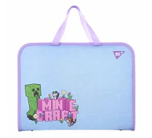 Папка-портфель FC на блискавці з тканинними ручками Minecraft Girl Yes (492313)