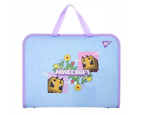 Папка-портфель FC на блискавці з тканинними ручками Minecraft Girl Yes (492313)