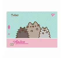 Зошит для малювання А4 12 скоба з перфорацією Pusheen YES (130588)