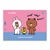 Зошит для малювання А4 28 скоба з перфорацією Line Friends YES (130605)
