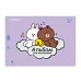 Зошит для малювання А4 28 скоба з перфорацією Line Friends YES (130605)