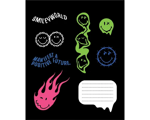 Зошит учнівський загальний Smiley World Anime А5 60 аркушів лінія YES (767657)