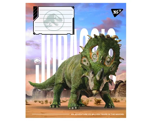 Зошит учнівський загальний JURASSIC WORLD ALIVE А5 60 аркушів лінія YES (767689)