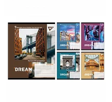 Зошит учнівський загальний Dream City А5 36 аркушів лінія YES (767702)