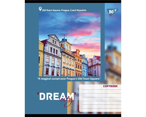 Зошит учнівський загальний Dream City А5 36 аркушів лінія YES (767702)