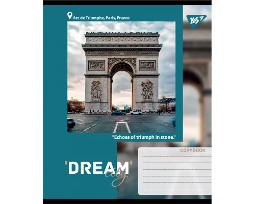 Зошит учнівський загальний Dream City А5 36 аркушів лінія YES (767702)