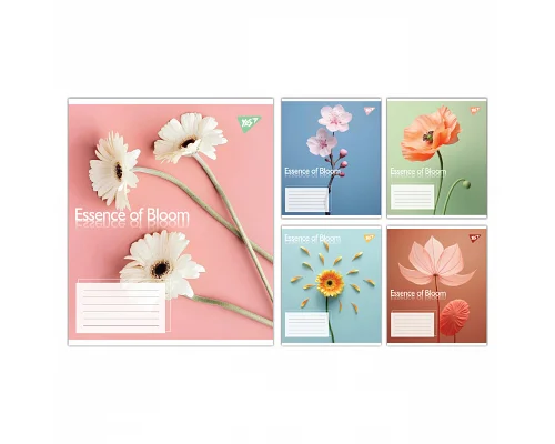 Зошит учнівський загальний Essence of Bloom А5 60 аркушів лінія YES (767724)