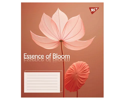 Зошит учнівський загальний Essence of Bloom А5 60 аркушів лінія YES (767724)