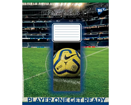 Зошит учнівський загальний Football stadium А5 36 аркушів клітинка YES (767749)