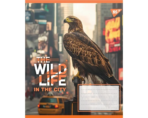Зошит учнівський загальний The wild in the city А5 48 аркушів клітинка YES (767768)
