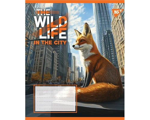 Зошит учнівський загальний The wild in the city А5 48 аркушів клітинка YES (767768)