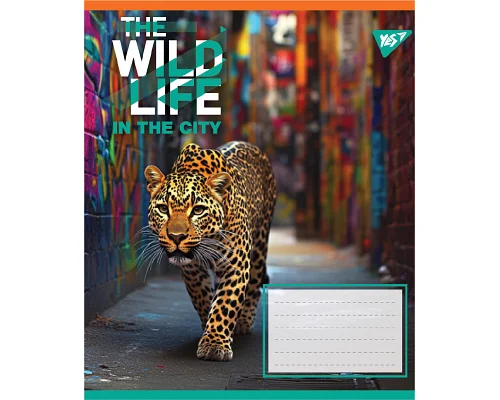 Зошит учнівський загальний The wild in the city А5 48 аркушів клітинка YES (767768)