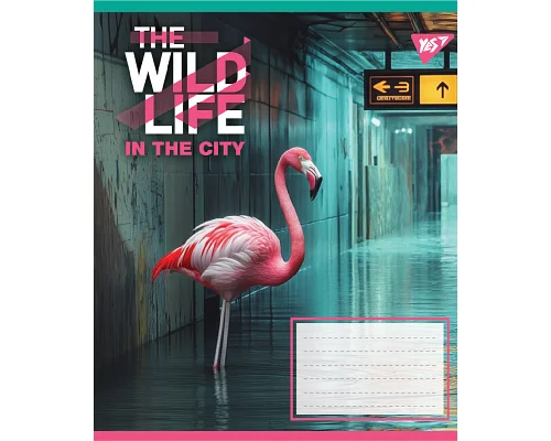 Зошит учнівський загальний The wild in the city А5 60 аркушів клітинка YES (767770)