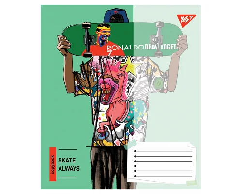 Тетрадь ученическая общая Skate is always А5 60 листов линия YES (767816)