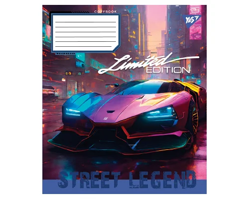 Зошит учнівський загальний Sreet legend А5 36 аркушів клітинка YES (767909)