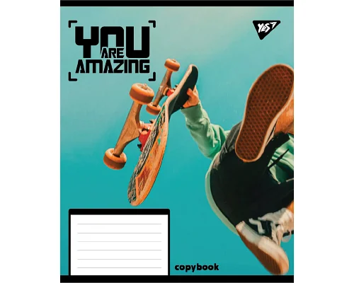 Зошит учнівський шкільний You are amazing А5 24 аркушів лінія YES (767939)