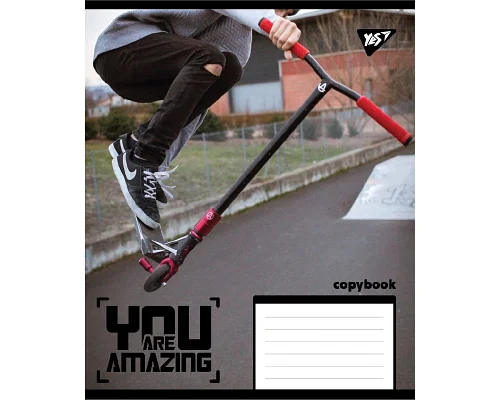 Зошит учнівський шкільний You are amazing А5 24 аркушів лінія YES (767939)