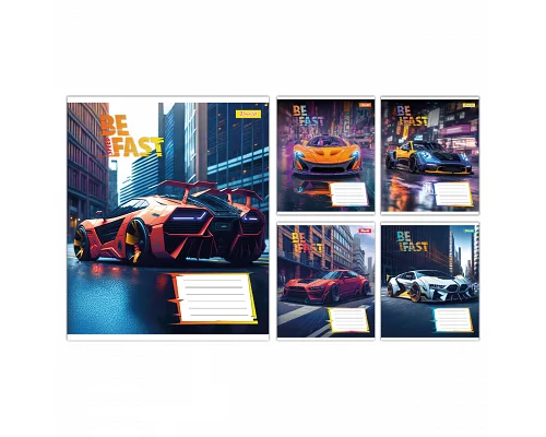 Тетрадь ученическая школьная Be Fast А5 18 листов клетка 1 Вересня (768007)
