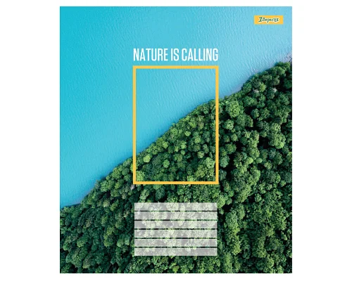 Зошит учнівський загальний Nature is calling А5 60 аркушів клітинка 1 Вересня (768045)