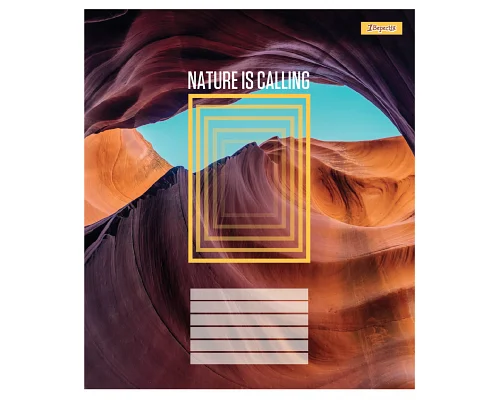 Зошит учнівський загальний Nature is calling А5 60 аркушів клітинка 1 Вересня (768045)