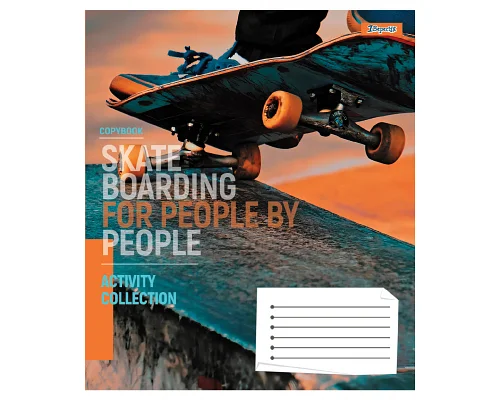 Тетрадь ученическая общая Skateboarding А5 36 листов линия 1 Вересня (768176)
