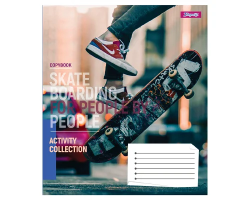Тетрадь ученическая общая Skateboarding А5 36 листов линия 1 Вересня (768176)