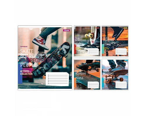 Тетрадь ученическая общая Skateboardingg А5 60 листов клетка 1 Вересня (768178)
