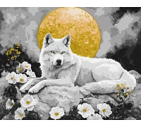 Картина за номерами Місячна тиша з фарбами металік extra art_selena_ua 40х50 Ідейка (KHO6707)
