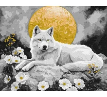 Картина по номерам Лунная тишина с красками металлик extra art_selena_ua 40х50 Идейка (KHO6707)