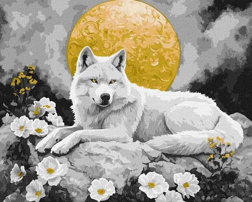 Картина за номерами Місячна тиша з фарбами металік extra art_selena_ua 40х50 Ідейка (KHO6707)