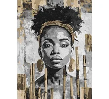 Картина по номерам Экзотический монохром art_selena_ua 30х40 Идейка (KHO8566)
