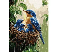 Картина за номерами Весняний дощ art_selena_ua 30х40 Ідейка (KHO6741)