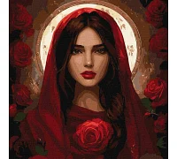 Картина за номерами Травнева троянда art_selena_ua 40х40 Ідейка (KHO8578)