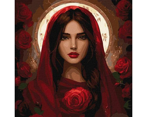 Картина за номерами Травнева троянда art_selena_ua 40х40 Ідейка (KHO8578)