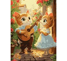 Картина по номерам Кошачьи романсы art_selena_ua 30х40 Идейка (KHO6746)