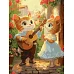 Картина за номерами Котячі романси art_selena_ua 30х40 Ідейка (KHO6746)