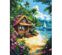 Картина за номерами Будинок у тропіках art_selena_ua 30х40 Ідейка (KHO6373)