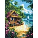 Картина за номерами Будинок у тропіках art_selena_ua 30х40 Ідейка (KHO6373)