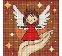 Алмазна мозаїка Долоня дива art_selena_ua 30х30 Ідейка (AMO8197)