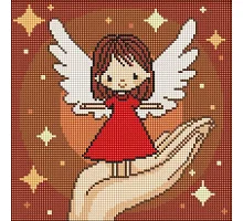 Алмазна мозаїка Долоня дива art_selena_ua 30х30 Ідейка (AMO8197)
