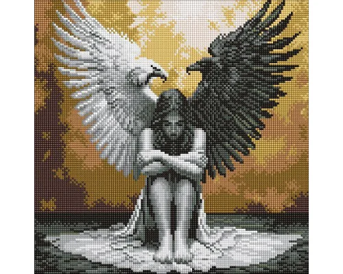 Алмазна мозаїка Дві сторони душі art_selena_ua 40х40 Ідейка (AMO8199)