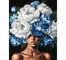 Картина по номерам Цветущая мысль с красками металлик extra victoria_art___ 40х50 Идейка (KHO8527)