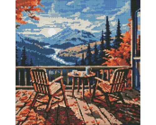Алмазна мозаїка Сніданок у горах art_selena_ua 40х40 Ідейка (AMO7915)