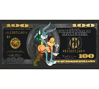 Картина за номерами Багз Банні та Лола з фарбами металік 40*80 см Орігамі (LW5123)