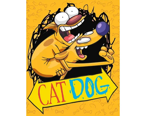 Картина за номерами КітПес CatDog 40*50 см Орігамі (LW3504)